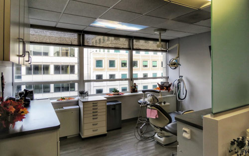 One of the dental operatories available at Capital Dental Center in Washington, DC.